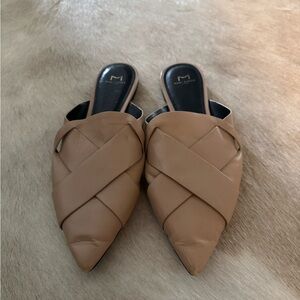 Marc Fisher Tan Mules